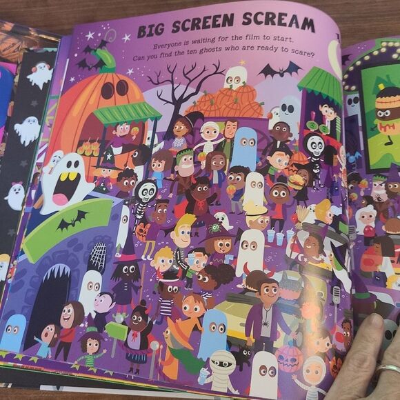 Halloween Book Look There's A Ghost Educational and Colorful Search And Find - Picture 8 of 13